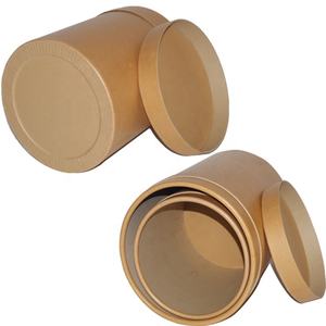 Tambor de Fibra de Papel Kraft Reciclado Ecológico de Grado Alimenticio de 45L, Marca SJPACK, 36cm X 50cm - Product Image 1