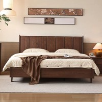 Lit de rangement en bois massif de chêne chinois de qualité supérieure, taille Queen/California King, hauteur réglable, durable, écologique, design moderne