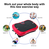 Crazy Fit Nouvelle Version Plaque Vibrante Machine en Acier ABS TPR pour Fitness Massage Musculation Sports Loisirs