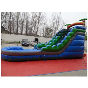 waterslides poll inflatable swimming commercial inflatable water slides with ball pit Combo bouncer jumper Water park for party