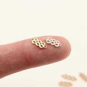 E303 Pendentif porte-bonheur en métal rempli d'or véritable 14 carats numéro gf <span class=keywords><strong>111</strong></span> 666 777 pour collier - Product Image 4