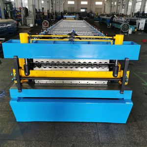 Machine pour fabrication de rouleau de toit ondulé, rouleau à double couche, livraison gratuite - Product Image 1