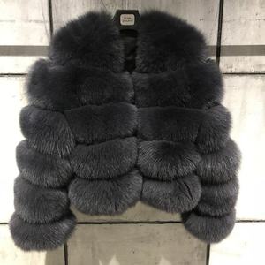 Giacca di <span class=keywords><strong>pelliccia</strong></span> all'ingrosso moda inverno caldo giacca di <span class=keywords><strong>pelliccia</strong></span> personalizzata <span class=keywords><strong>cappotto</strong></span> di <span class=keywords><strong>pelliccia</strong></span> di volpe <span class=keywords><strong>donna</strong></span> capispalla manica lunga - Product Image 4