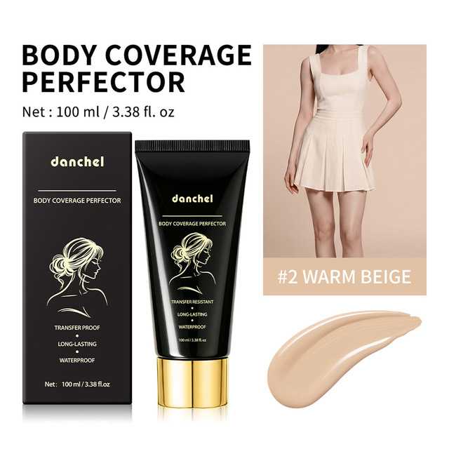 Danchel Body Concealer Cream Light Seamless Coverage Long-lasting for Body Legs Waterproof Concealer Cream