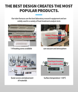 Laboratuvar ısıtma ekipmanlarında grafen büyümesi için yüksek sıcaklık çift bölgeli boru fırını 1400c - Product Image 3