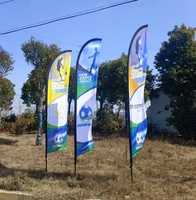 Drapeaux de plage, fanions publicitaires personnalisés pour restaurants, affichage extérieur, événements, présentoirs en forme de goutte d'eau, entièrement personnalisables