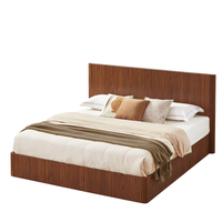 Ensemble de meubles modulaires modernes en tissu en stock aux États-Unis : lit, table à manger, canapé, table basse, meuble TV - Dropshipping