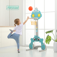Stands de basket-ball en plastique d'intérieur pour enfants Feiqitoy avec jeu de golf et de football