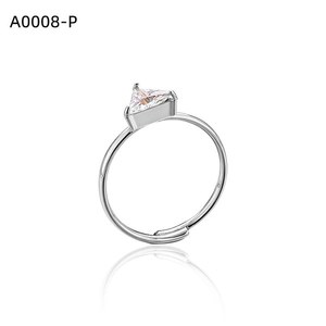 Bague tendance avec zircone A0008 pour femmes, bijoux de haute qualité - Product Image 1