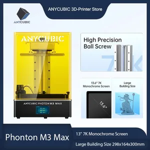 ANYCUBIC Photon M3 Max grande costruzione dimensioni alta precisione vite a sfera mani libere riempimento resina LCD stampante 3d