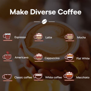 Faire 200 tasses par jour Cafetera Cappuccino HotelMachine à café entièrement automatique <span class=keywords><strong>Machine</strong></span> à café professionnelle - Product Image 4