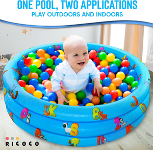 <span class=keywords><strong>Piscina</strong></span> inflable con relleno redondo de PVC de 3 anillos inspirada en dinosaurios para uso interior y exterior para nadar con bebés - Product Image 4