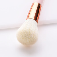 Vente chaude Unique Manche En Bois Double Tête Maquillage Brosse Ensemble Voyage Portable Nez Contour Brosse Maquillage Brosse En Gros