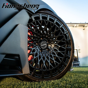 Rodas Forjadas Personalizadas Pretas Multirraio de 18, 19, 20, 21 e 22 Polegadas com Tampa Flutuante 5X114.3 e <span class=keywords><strong>5</strong></span> Furos para Mercedes, BMW, Audi, SUV e Lamborghini - Product Image 1