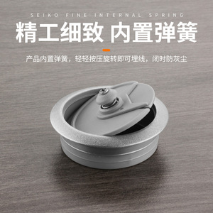 Cache-câbles rond Ying Sheng 50 53 60 80 mm en plastique pour la gestion des fils sur le bureau d'ordinateur - Product Image 5