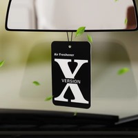 Désodorisant de voiture en papier longue durée à suspendre, carte parfumée, désodorisant automobile avec logo personnalisé pour l'intérieur du véhicule