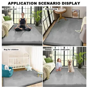Stilvoller dicker Raupenschaum Kinder-Spielteppich Indoor weich und robust für Kinder Babyplatz-Spielteppich anpassbar