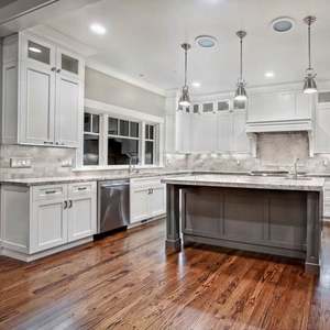 Meuble de cuisine RTA en bois massif, design shaker de luxe léger, cuisine moderne complète avec panneaux de meubles - Product Image 3