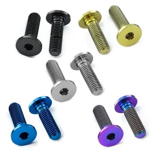 Titanium Disc Bolts Disc Brake Rotor Bolts For Yamaha R6 03/R1 '04 Allen Key Grade 5 M8 Titanium Disc Brake Bolts