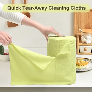 Greenfound, fábrica de Camboya, toalla de limpieza de microfibra, rollos Desgarrables, 80 PK, toallita de cocina absorbente para coche, el mejor secado rápido, duradero - Product Image 2