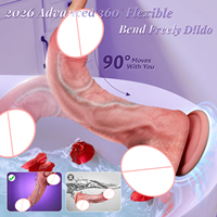 Dildo Vibrador Realista de Silicona Negra para Mujeres, Juguete Sexual con Estimulación del Punto G y Vagina, Juguete Sexual para Adultos