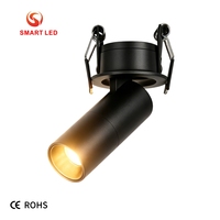 Éclairage linéaire encastré LED COB, spot réglable, lumière extensible fixe, AC 85-165V, IP40, aluminium, garantie 5 ans, CRI95, 3500K-6000K