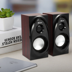 ลำโพงตั้งโต๊ะไม้ Hotmal A11 ระบบเสียงคอมพิวเตอร์ 2.0 แชนแนล ใช้พลังงานจาก USB - Product Image 2