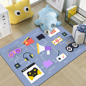 Tapis colorés sans perte antidérapant petit tapis <span class=keywords><strong>de</strong></span> chambre d'adolescent fausse laine doux mignon dessin animé tapis - Product Image 6