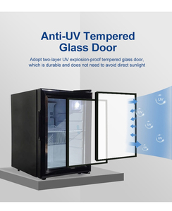 Refrigerador Portátil SC90, Mini Nevera Pequeña <span class=keywords><strong>con</strong></span> Cerradura y <span class=keywords><strong>Llave</strong></span> para Habitación, Dormitorio, Hotel - Product Image 4