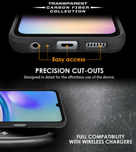 คาร์บอนไฟเบอร์กันกระแทกSlimสําหรับ<span class=keywords><strong>Samsung</strong></span> Galaxy A05S 4G A15 A25 A24 A72 S24 S23 ลื่นFull Bodyป้องกันโทรศัพท์กรณี - Product Image 4