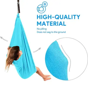 Balançoire de thérapie sensorielle pour enfants OEM ODM pour enfants hamac suspendu élastique intérieur en nylon simple double couche extérieur