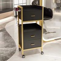 Chariot de rangement mobile de haute qualité pour salon de coiffure, chariot à outils pour salon de beauté, armoire à outils pour salon de barbier avec tiroirs