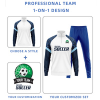 Vente en gros de sweatshirt à manches régulières personnalisé 1/4 Quarter Zip pour hommes équipe de football veste de football d'hiver haut surdimensionné vêtements de football