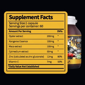 גברים אנרגיה תוספי תזונה עם תמצית epimedium עבור שיפור הליבידו הגברי-מוצרי טיקטוק לנצח תוסף מאקה - Product Image 5