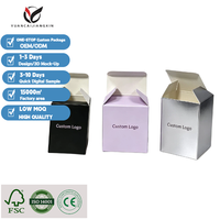 Caja de Empaque Rectangular Personalizada, Caja de Cartón Plegable Ecológica, Caja de Exhibición de Productos para Pequeñas Empresas con Impresión de Logotipo