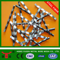 Fibres d'acier au carbone ondulées et moulées, résistantes à l'eau, conception industrielle pour usage en béton, origine Chine, composition chimique