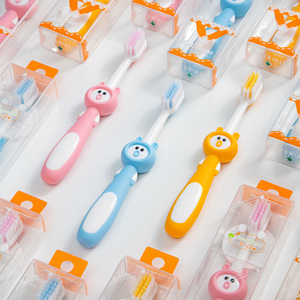 Cepillo de Dientes Infantil de Cerdas Suaves Yangzhou Little Cow Adventure con Soporte para Colgar, para Niños de 3 a 12 Años, Manual - Product Image 4