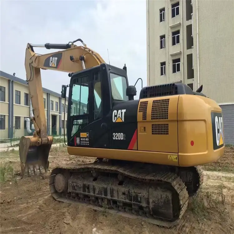 Kualitas Pembangunan Kembali CAT320D2 Ekskavator Bekas/Berjalan Kondisi Populer Caterpillar CAT320D2 Ekskavator Perangkak dengan Layanan