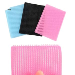 Eco-Friendly Hair Bang <b>Stickers</b> Custom Logo and Shape Hook and Loop Hair Holder and Gripper for Salon Barber Tool Hair Styling - Product Image 1