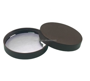 Couvercles en plastique PP personnalisés de 86 mm anti-fuite pour boîtes de cire à épiler <span class=keywords><strong>argent</strong></span>ée, pots de crème, bouchons à vis, couvercle noir mat pour bouteilles - Product Image 1