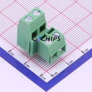 DG127A-5.08-04P-14-1000A(H) Screw Terminal Block Through hole Component (THT),P=5.08mm Connector 2x2P 5.08mm Green Through Hole - Product Image 1