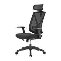 Chaise de bureau ergonomique OEM ODM de haute qualité, pivotante, robuste, avec roulettes, pour bureau d'étude, chaise de bureau en maille avec appui-tête réglable