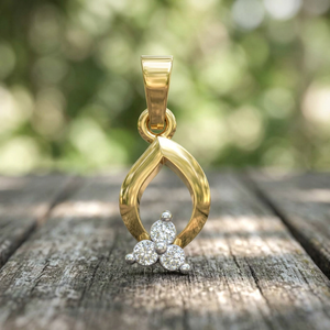 Diseño de Racimo de Diamantes en Forma de Lágrima Chapado en Oro Rosa de Moda, Venta al por Mayor, Oro Natural, Abierto, con Tres Piedras para Amuleto Certificado - Product Image 5