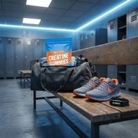 Gummies à la créatine en marque privée, saveur orange, 5g, entraînement en salle de sport, croissance musculaire, force, endurance, OEM