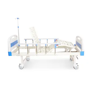 Factory Direct 2 Function 2 Crank Single Shake Nursing Bed Manual Hospital Bed Price For Outpatient Clinics