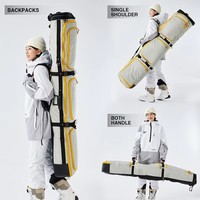 Sac de voyage pour snowboard en gros, sac de luxe réglable, manutentionneurs de bagages, vêtements de ski, sac combiné pour snowboard avec compartiment pour chaussures de ski