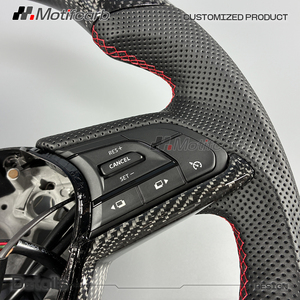 Volant en fibre de carbone personnalisé avec poignées en cuir noir pour Nissan GT-R R35 Premium Skyline Edition NISMO Godzilla 2017-2026 - Product Image 4