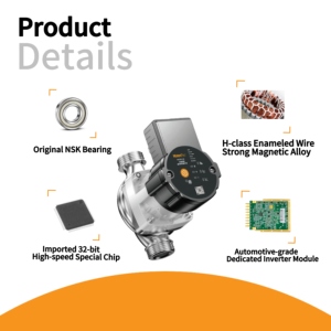 Bồn tắm nước nóng mini điện áp cao tiếng ồn thấp hút nước bơm tuần hoàn nhỏ cho hệ thống sưởi ấm - Product Image 3