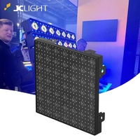 Lumière de scène 7x7 Pixel Or RGB Led Matrix Light DMX RDM Artnet Blinder Effet de fond Disco Dj Light