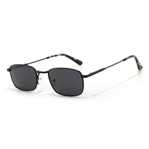 Gafas de Sol Rectangulares Unisex con Marco Metálico, Lentes Verdes, Protección UV400, para Uso en Exteriores, para Adultos - Product Image 4